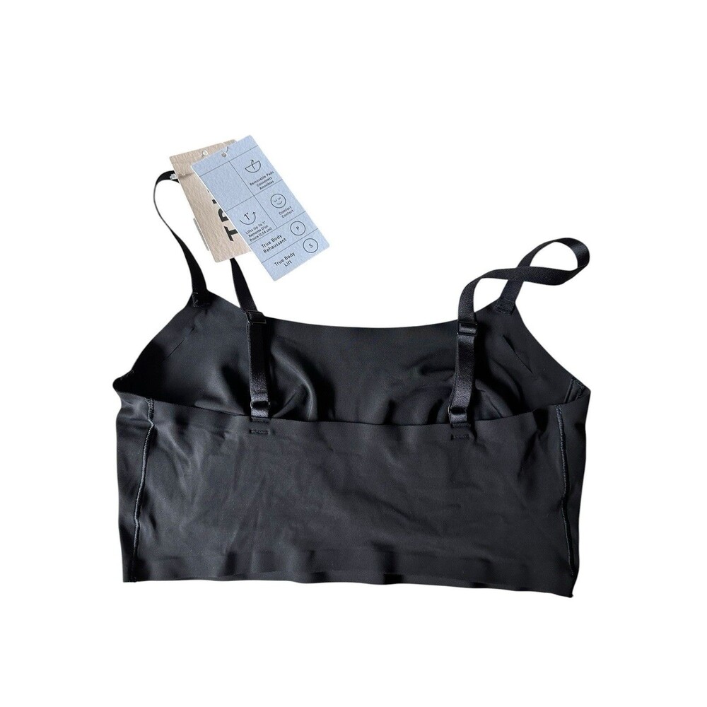 True & Co. Women's True Body Lift Scoop Adjustable Strap Bra S Black